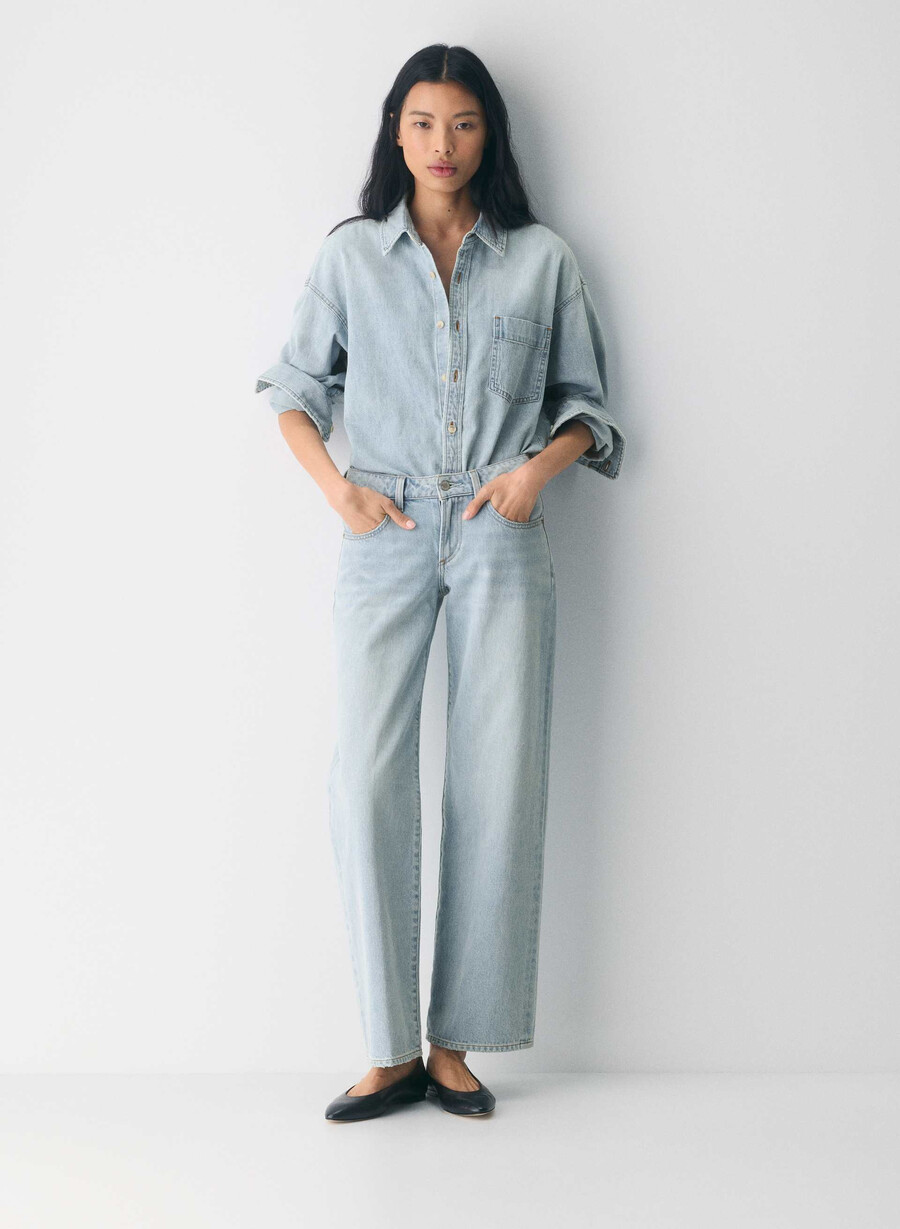 cămașă confortabilă din denim denim forum the 80s albastru intens 15 ani