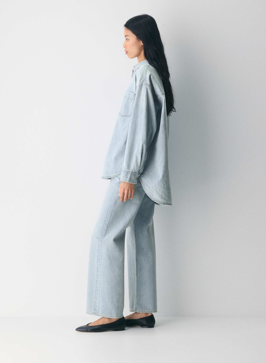 cămașă confortabilă din denim denim forum the 80s albastru intens 15 ani