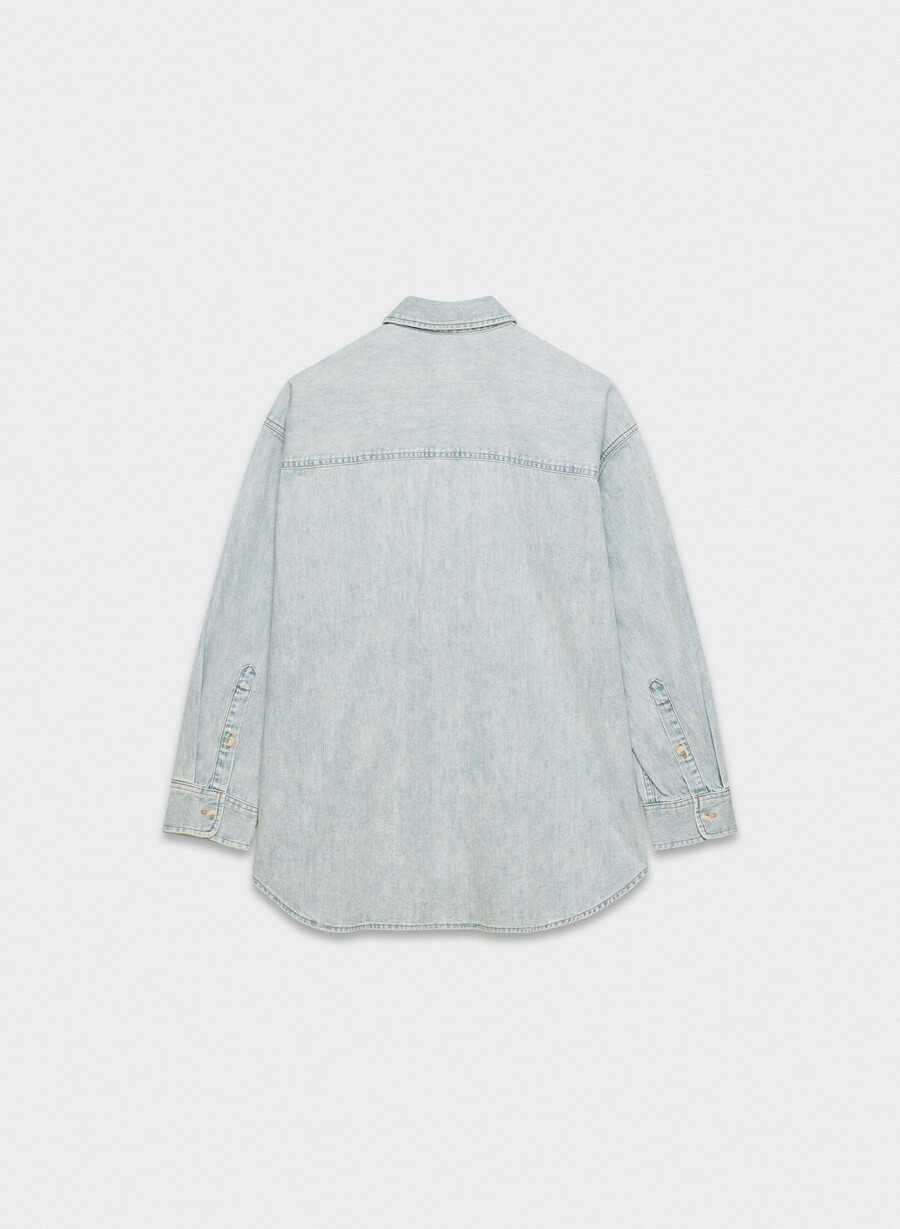 cămașă confortabilă din denim denim forum the 80s albastru intens 15 ani
