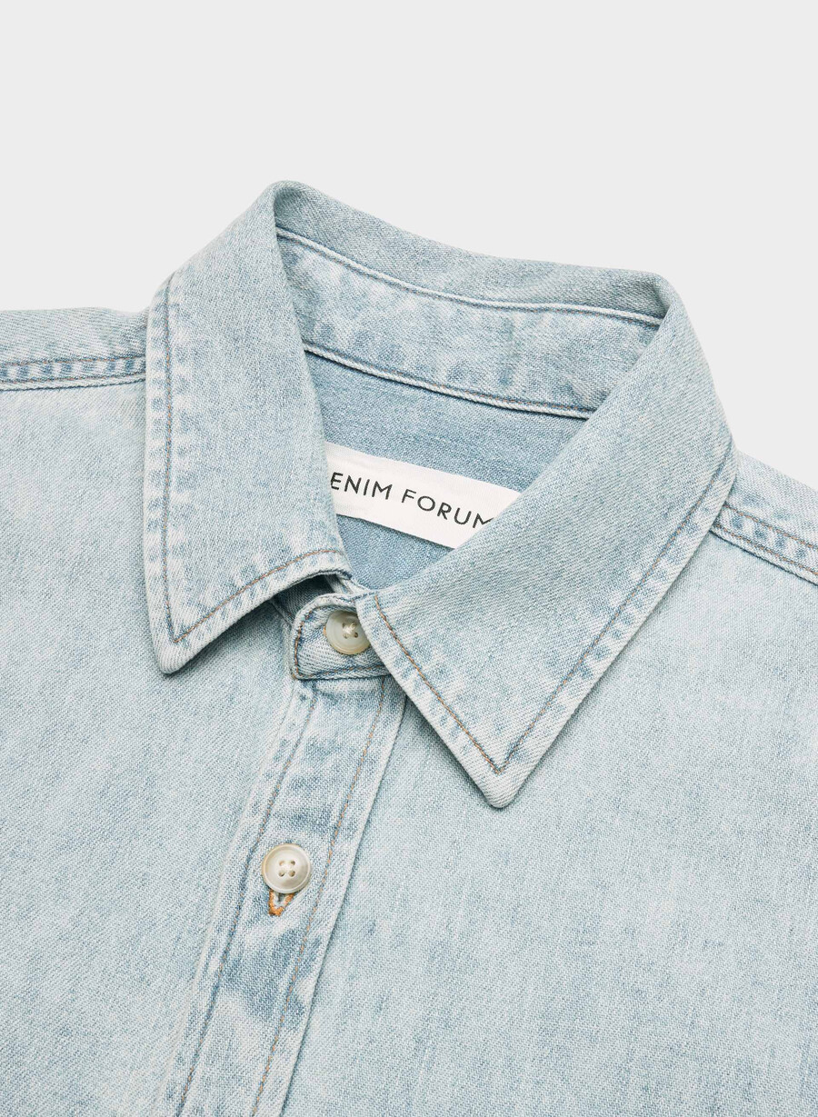 cămașă confortabilă din denim denim forum the 80s albastru intens 15 ani