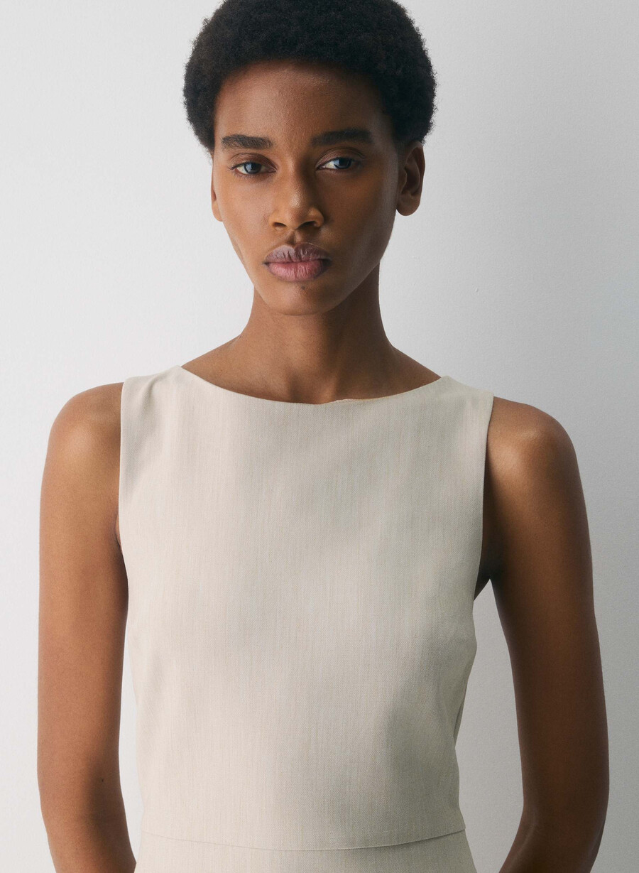 rochie bond - ressential heather matte pearl