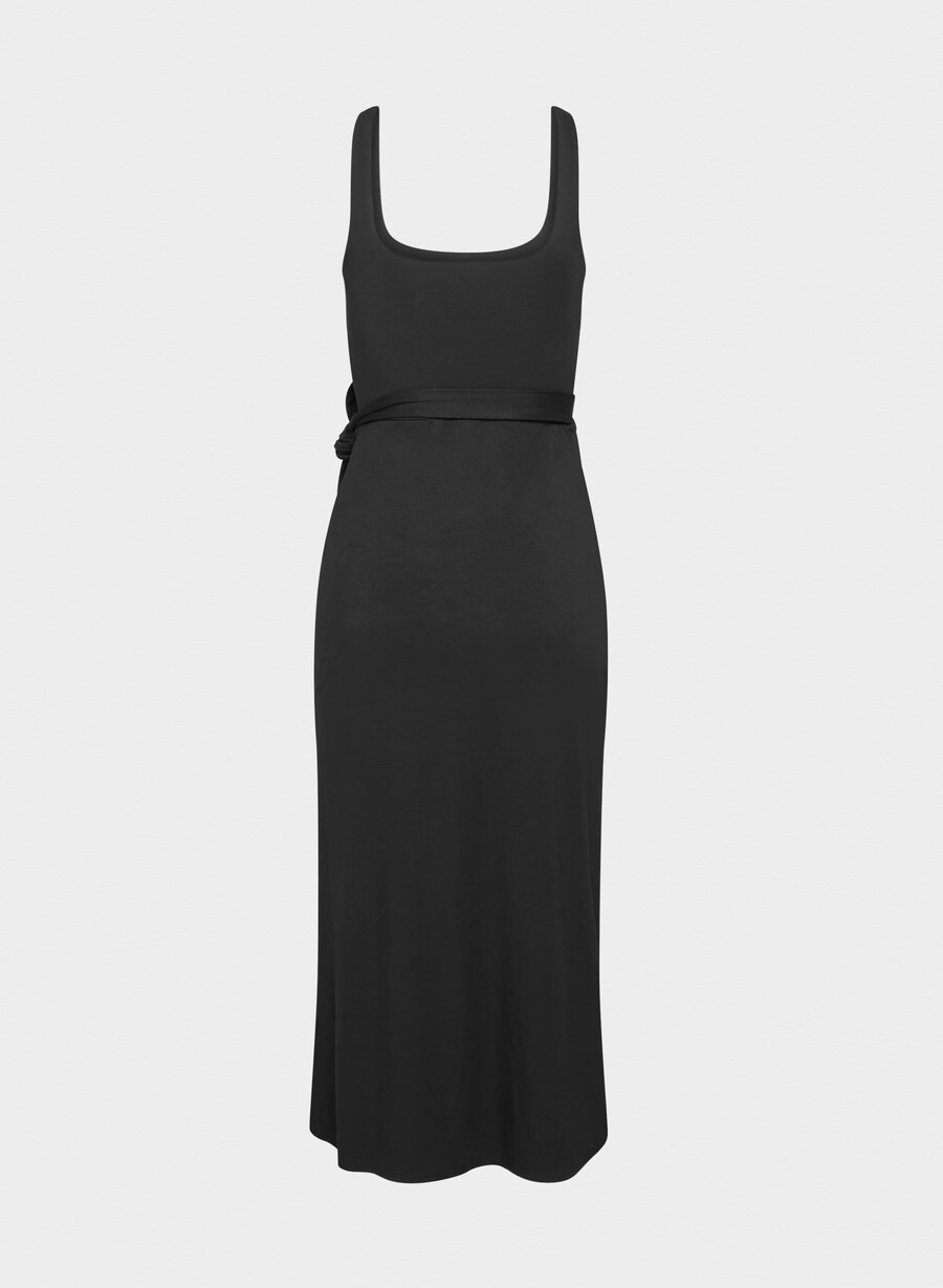 rochie midi saturn negră