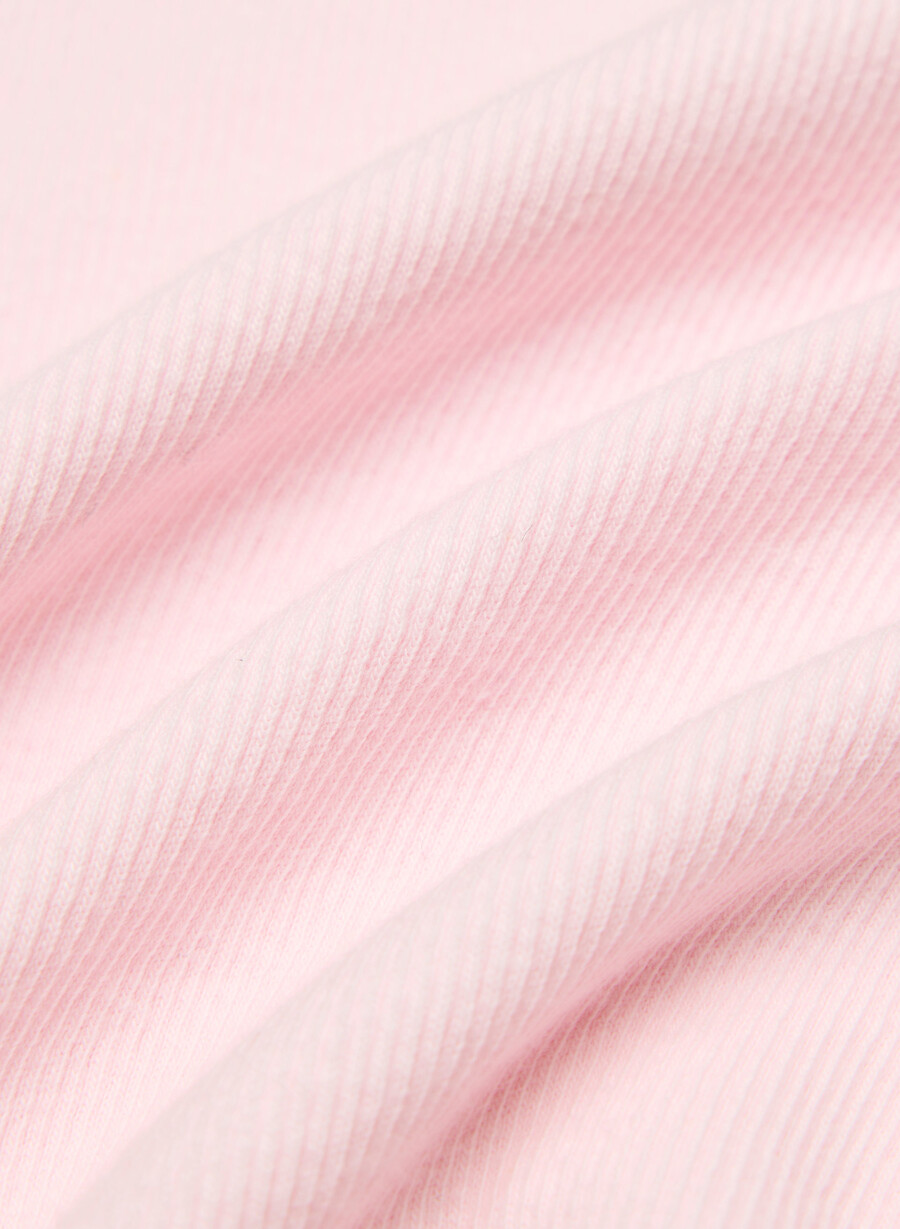 tricou cu mânecă lungă homestretch rib airwave cu guler tip barcă villa pink