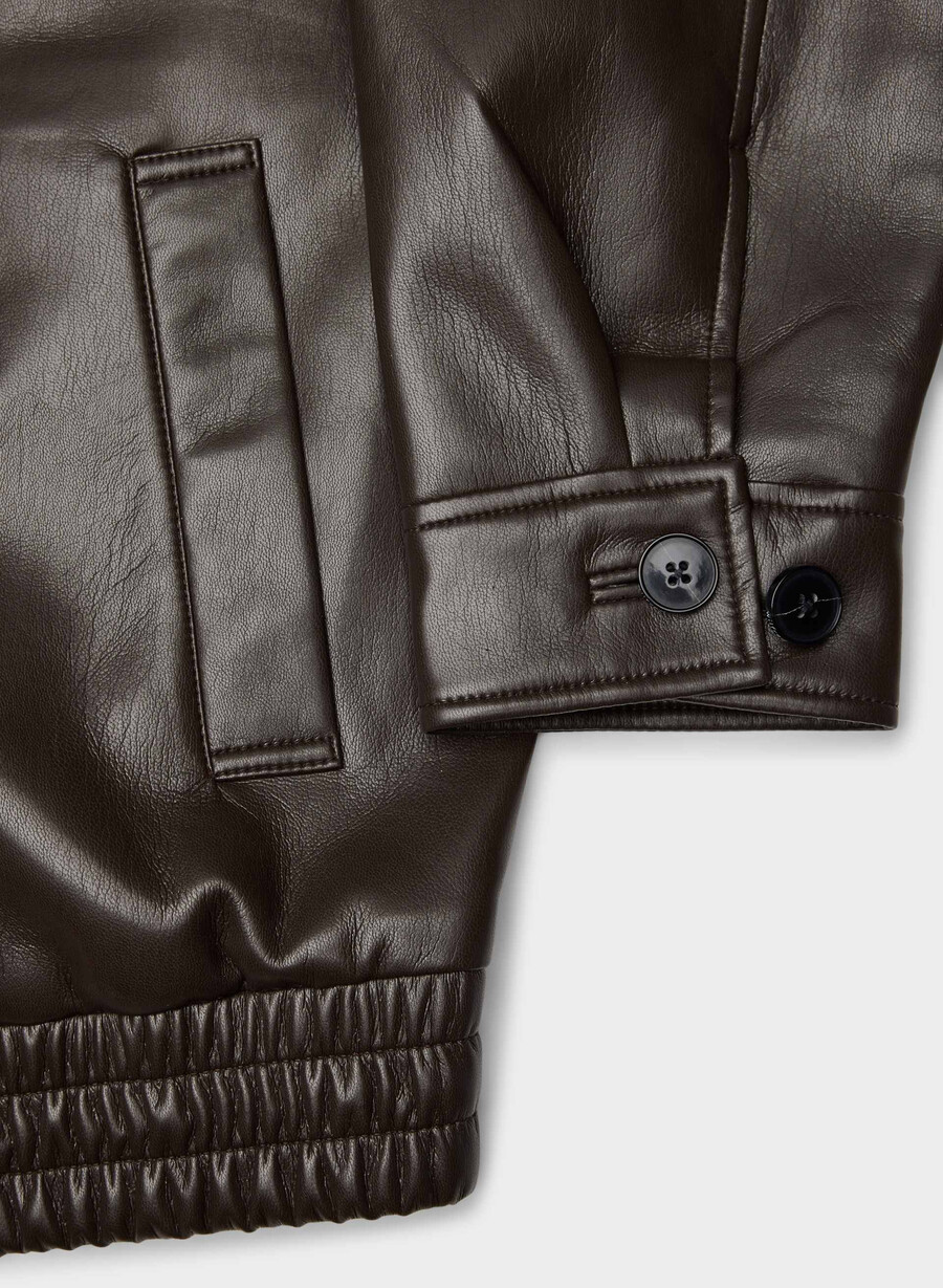 jachetă falcon - piele unreal maro mocha rich