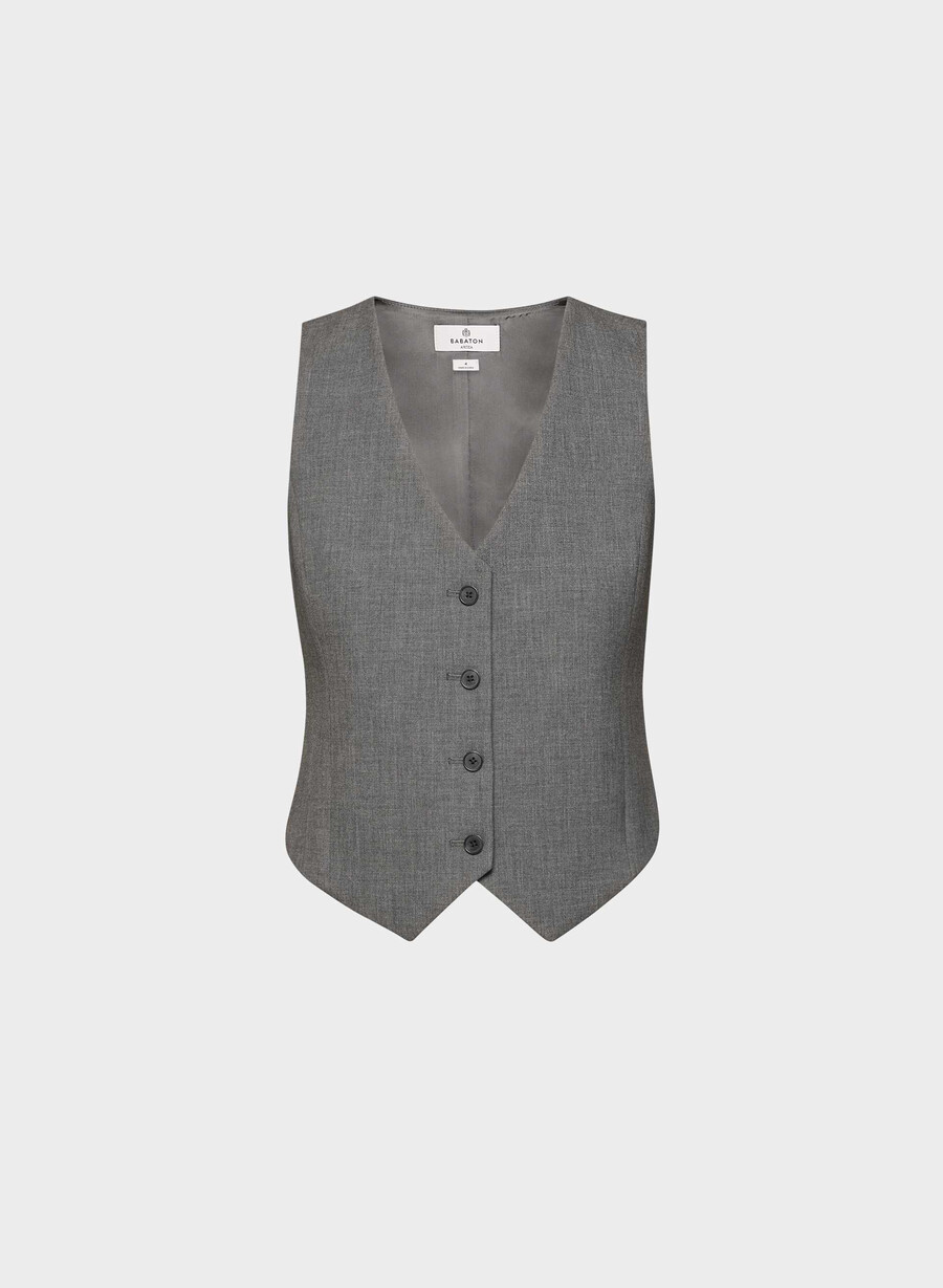 vestă deniro - ressential heather charcoal