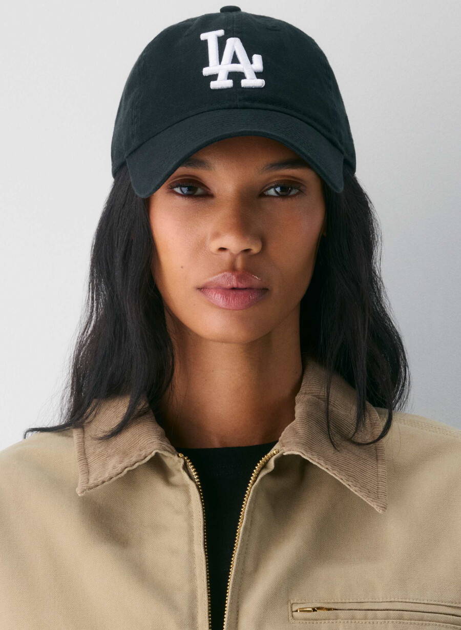 Șapcă new era los angeles dodgers 9twenty negru alb spĂlat