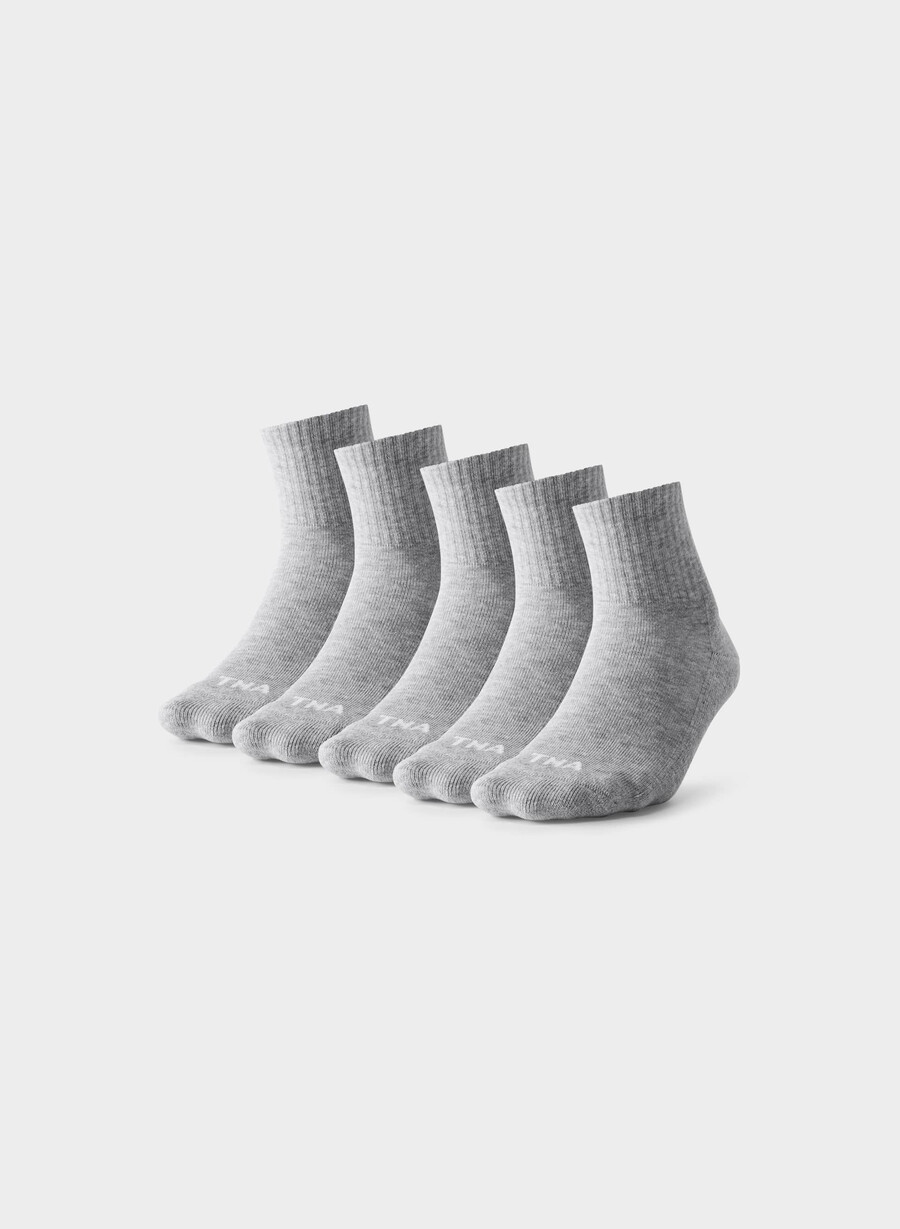 Șosete până la gleznă cele mai bune din lume set de 5 heather chrome