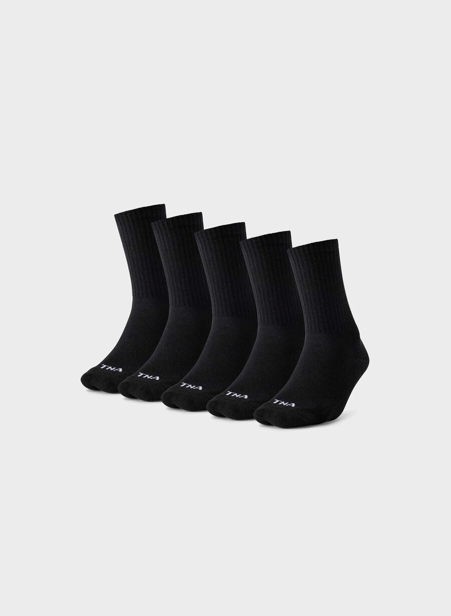 Șosete sport best-ever crew pachet de 5 negre