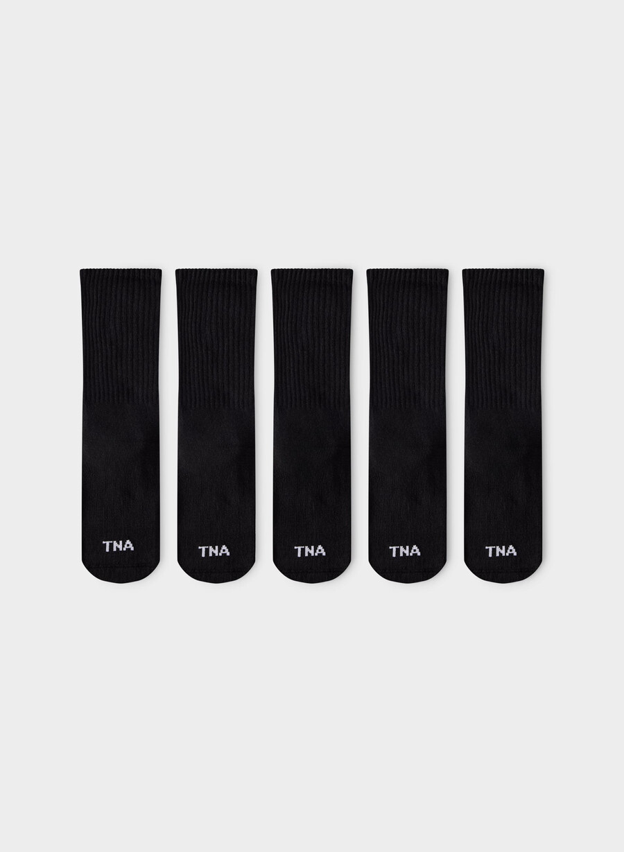 Șosete sport best-ever crew pachet de 5 negre