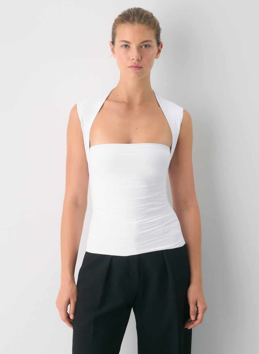 top original contour flourish alb brillant