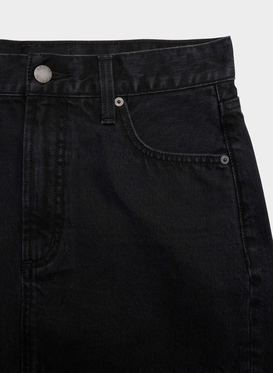 fustă din denim ricci din anii 90 tuș de ochi negru