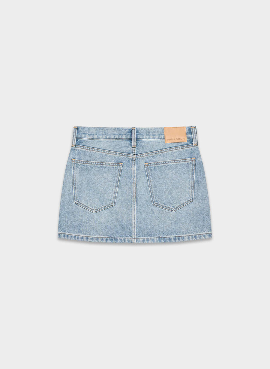 denim forum fustă ricci din denim anii 90 7 ani bleu taboo