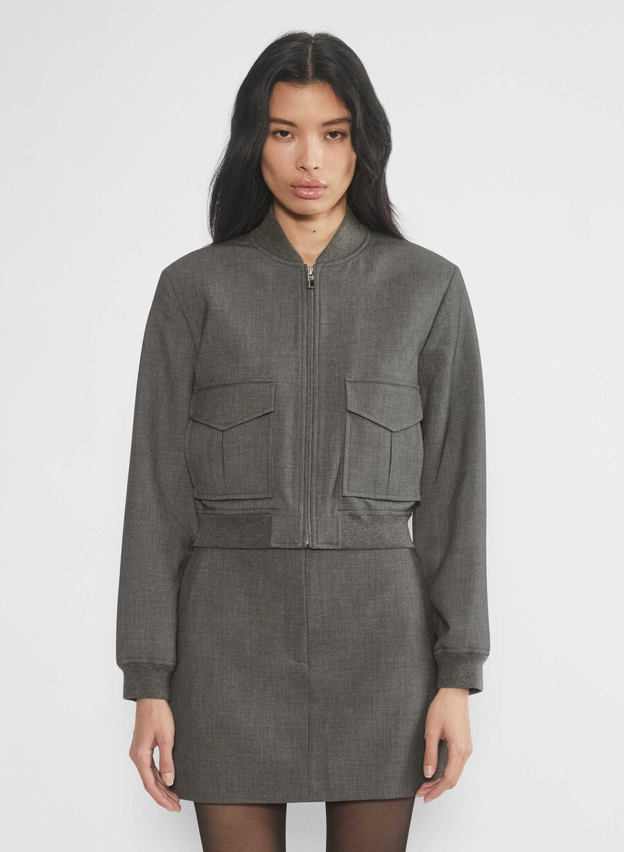 bomber succession - ressential heather charcoal