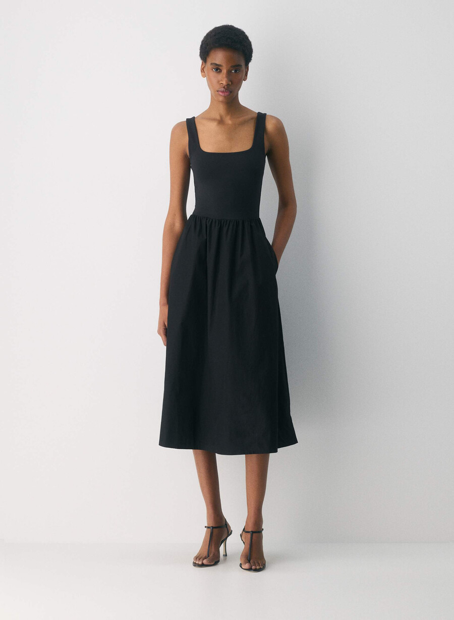 rochie revive poplin negră