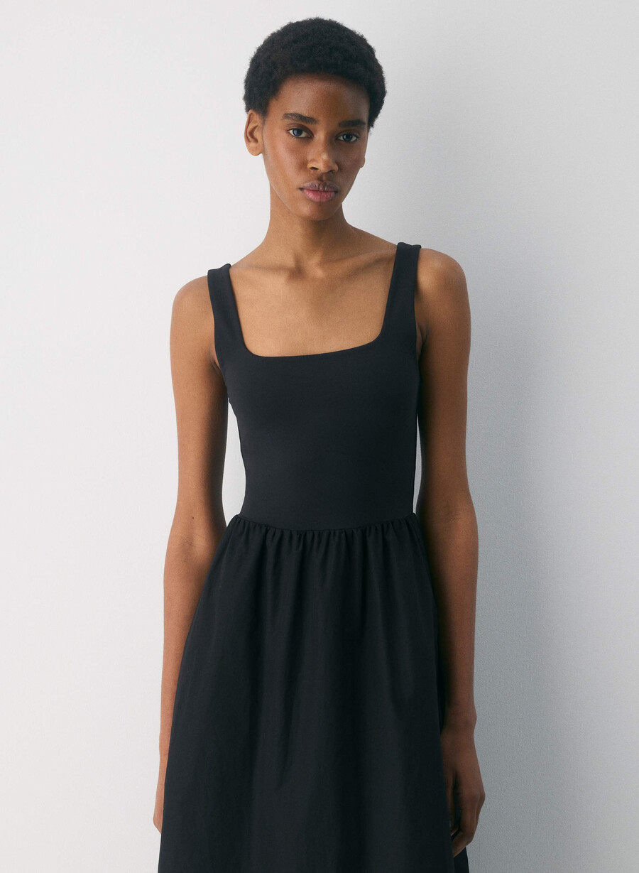 rochie revive poplin negră