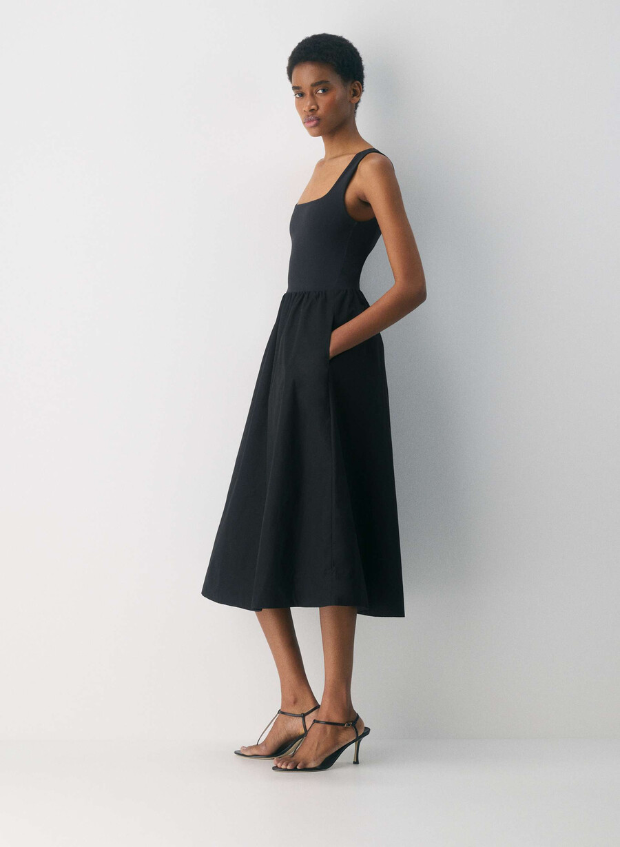 rochie revive poplin negră