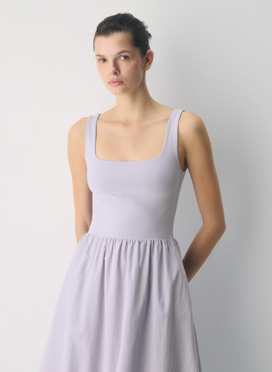 rochie revive poplin wildflore lilac