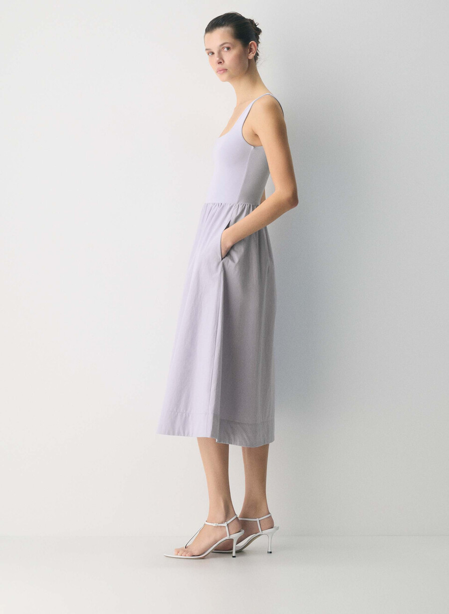 rochie revive poplin wildflore lilac