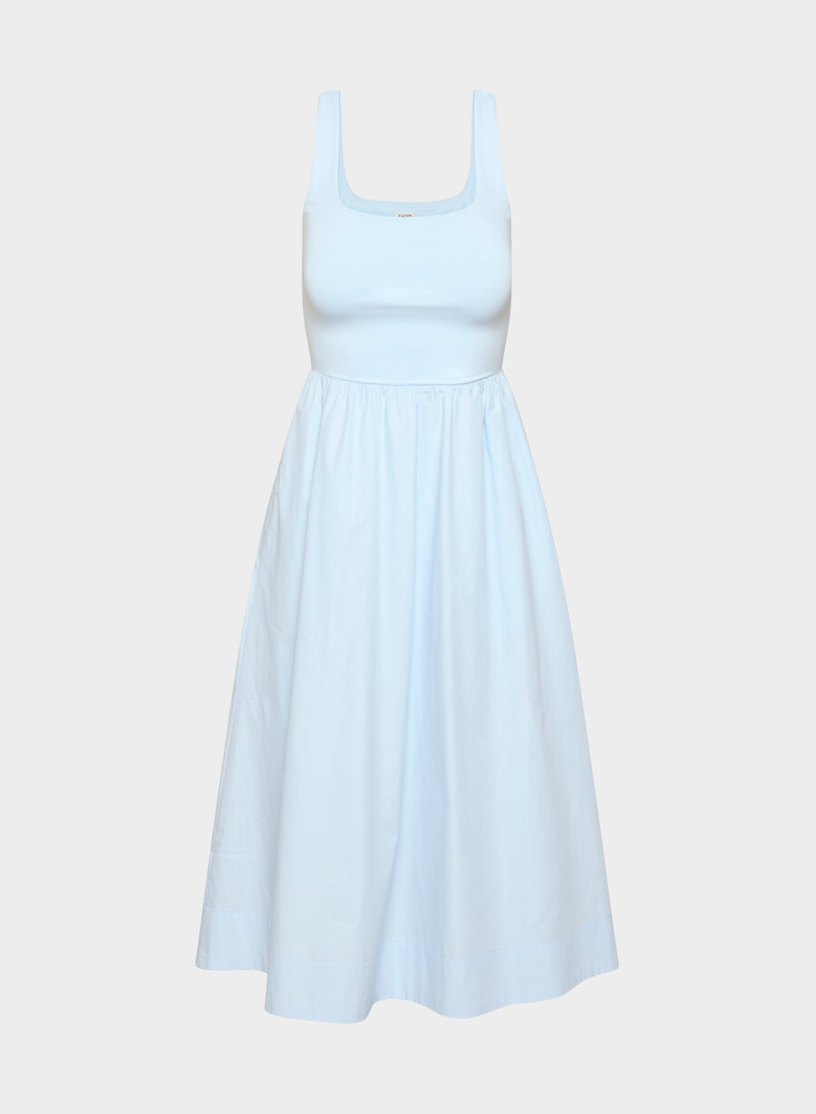 rochie revive poplin villa blue