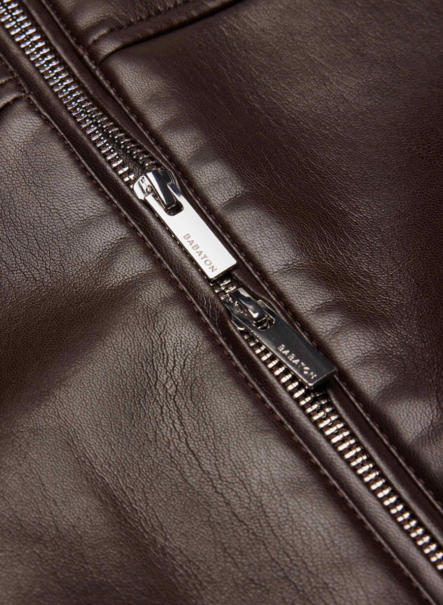 geacă synergy bomber - piele unreal maro mocha rich