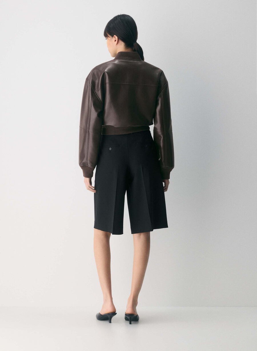 geacă synergy bomber - piele unreal maro mocha rich