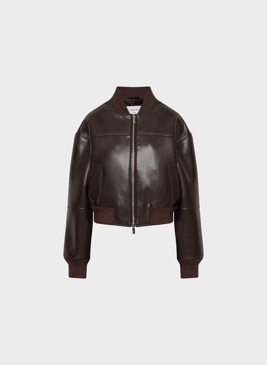 geacă synergy bomber - piele unreal maro mocha rich