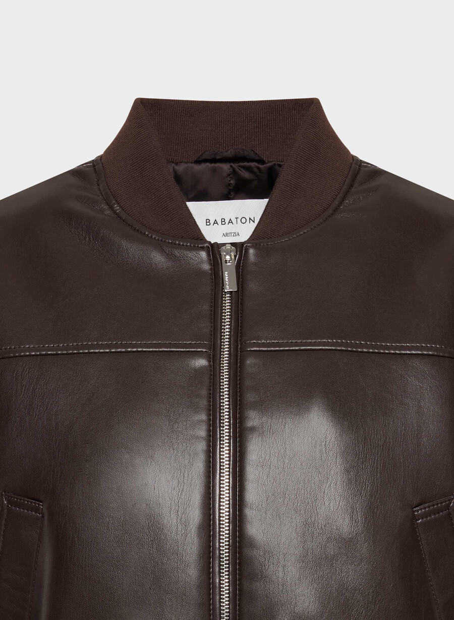 geacă synergy bomber - piele unreal maro mocha rich