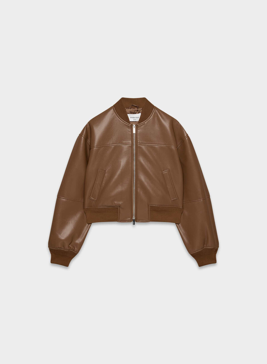 geantă synergy bomber - unreal leather chocolatier brown