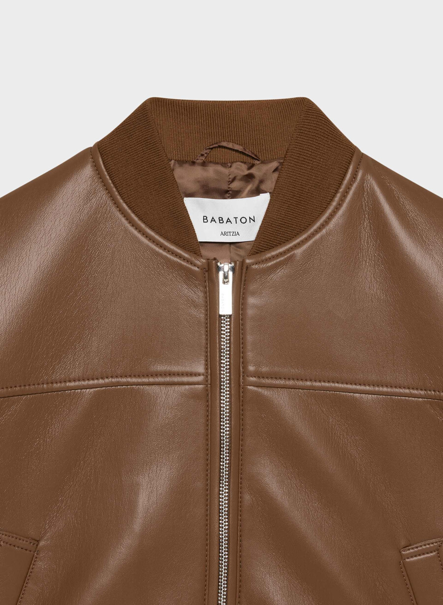 geantă synergy bomber - unreal leather chocolatier brown