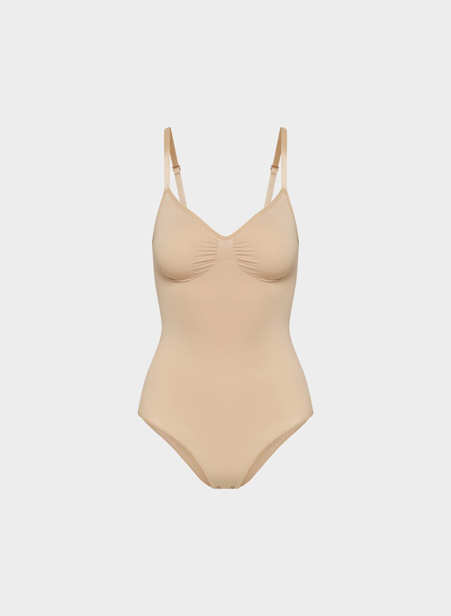 body shapeenhance fără cusături pentru tot fundul culoare maro deschis