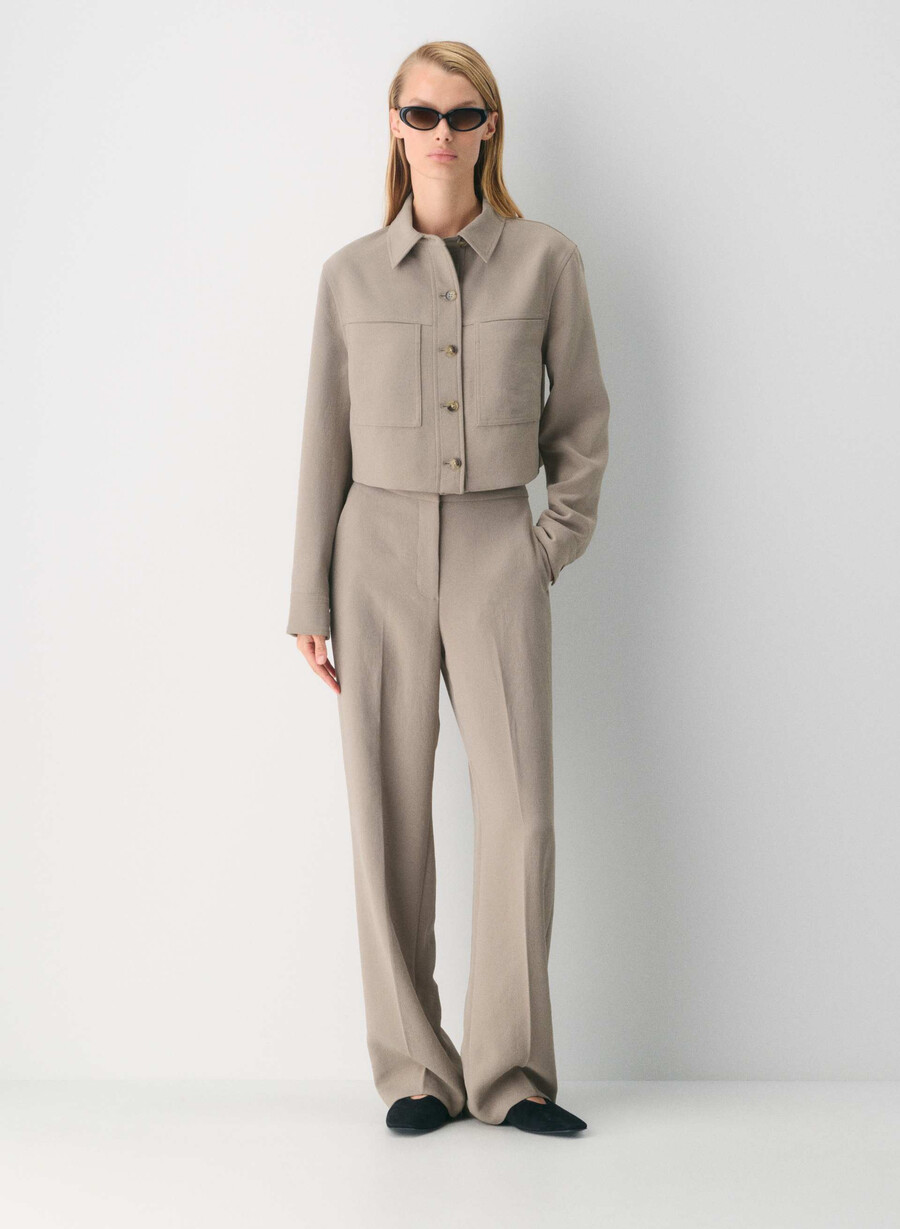 pantalonii limitless - crepette nomad taupe