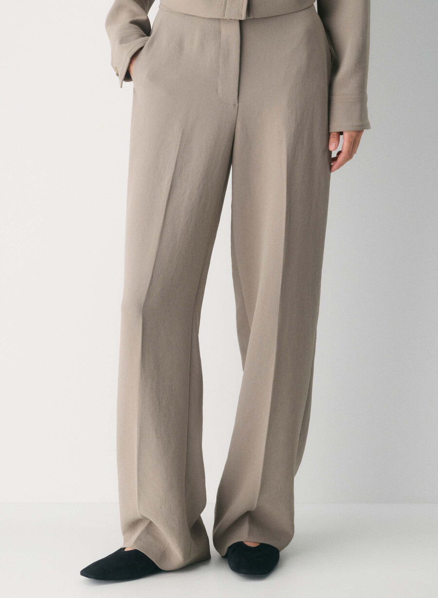 pantalonii limitless - crepette nomad taupe