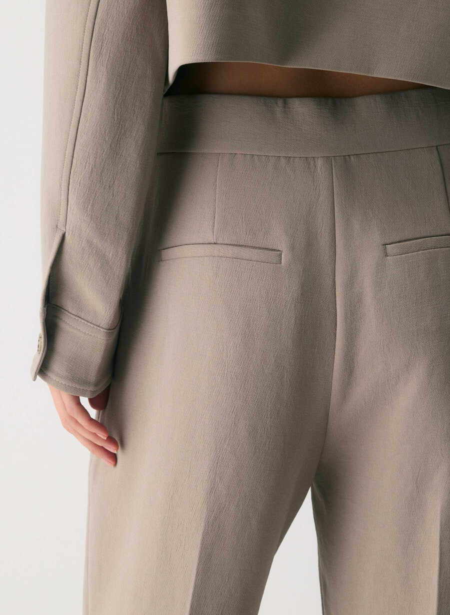 pantalonii limitless - crepette nomad taupe