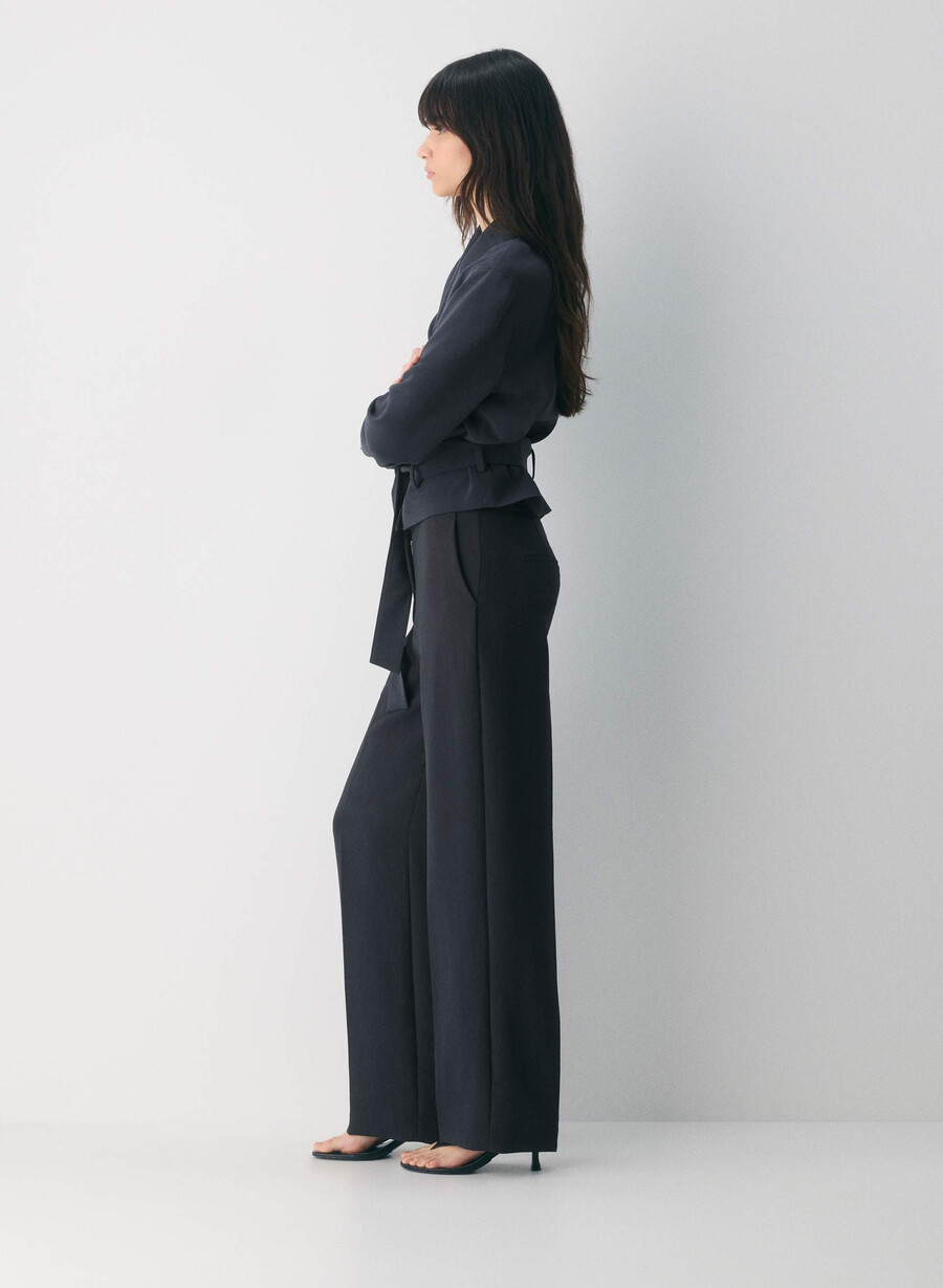 pantalonii limitless - crepette bleumarin Închis