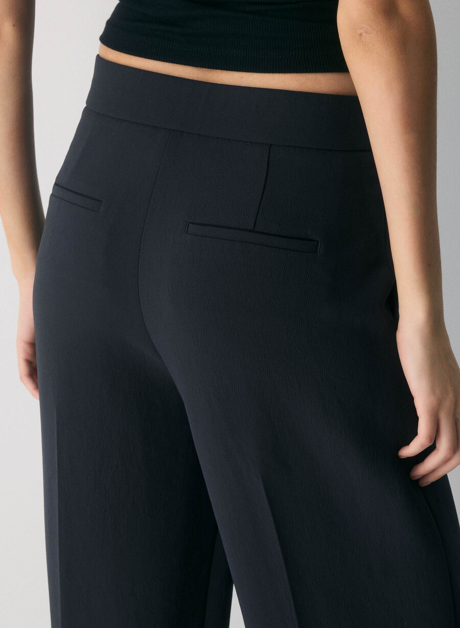 pantalonii limitless - crepette bleumarin Închis