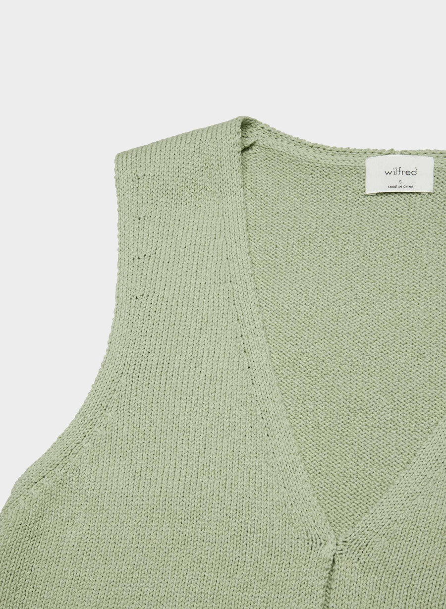 vestă bască argintiu verde salvie
