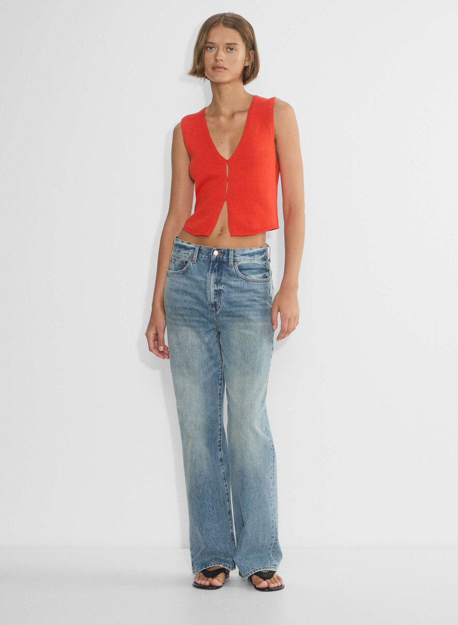 vestă bască poppy red