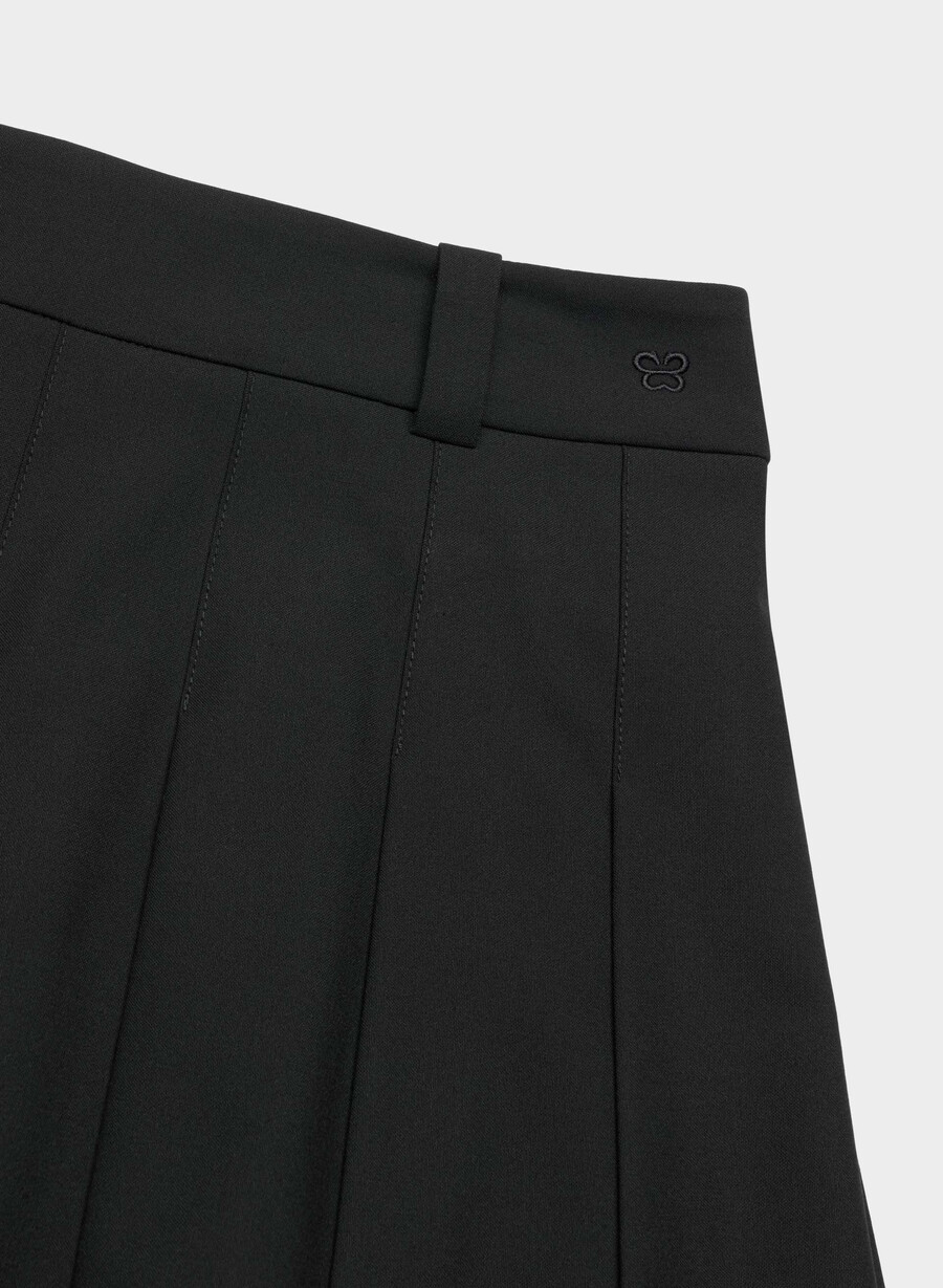 fustă micro olivă negră