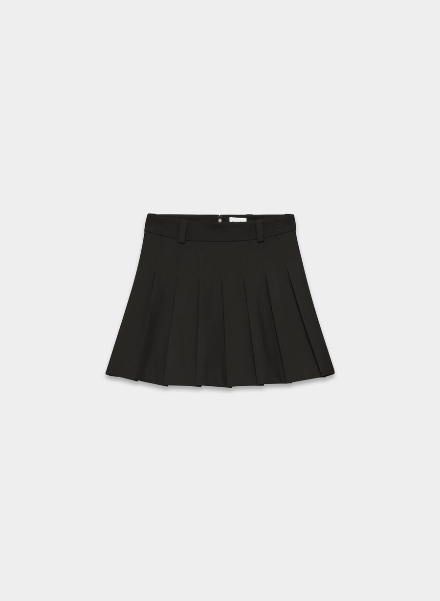 fustă micro olivă negră