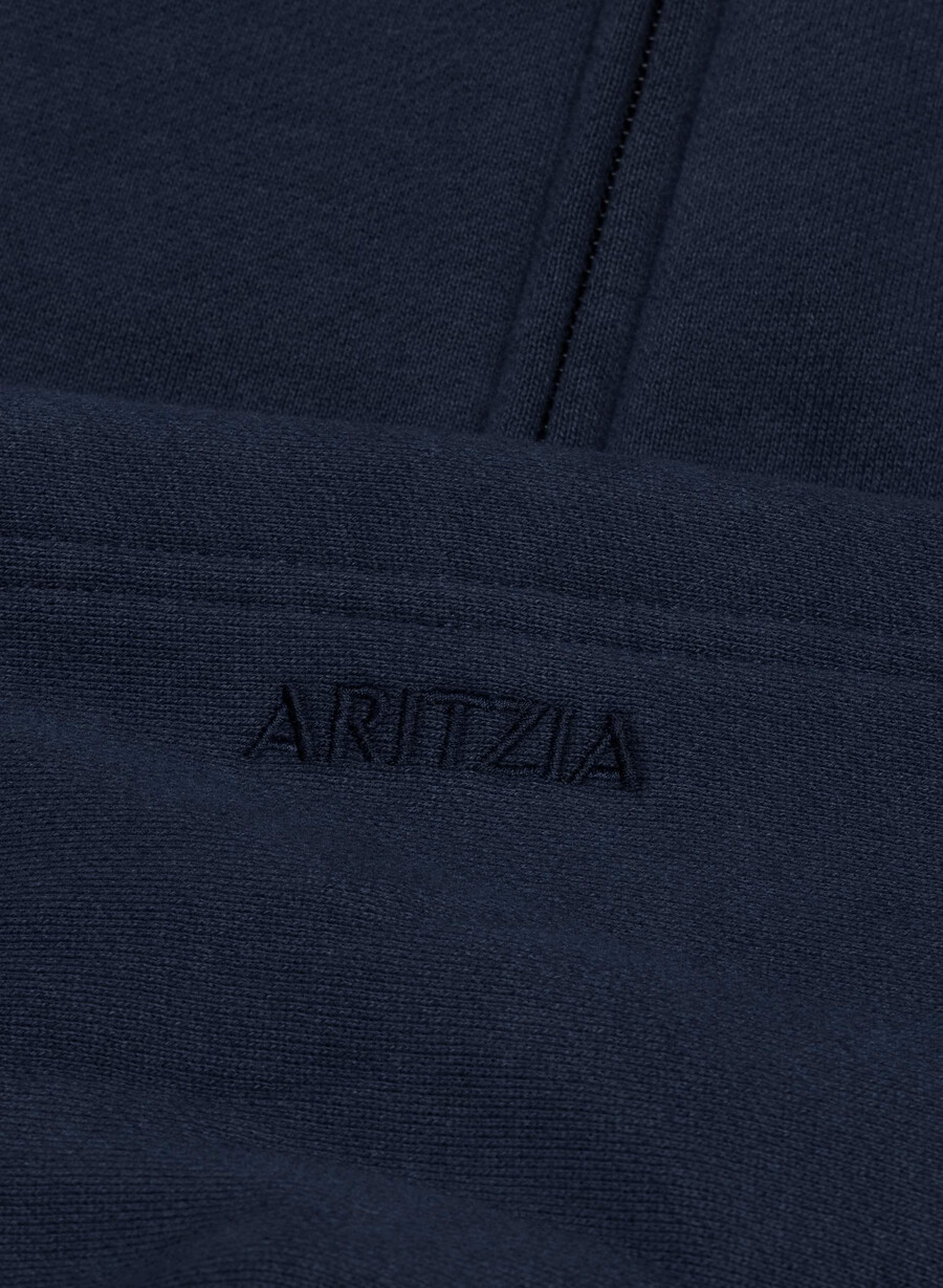 hanorac confortabil din fleece cu fermoar tip boyfriend tip pătrat admiral