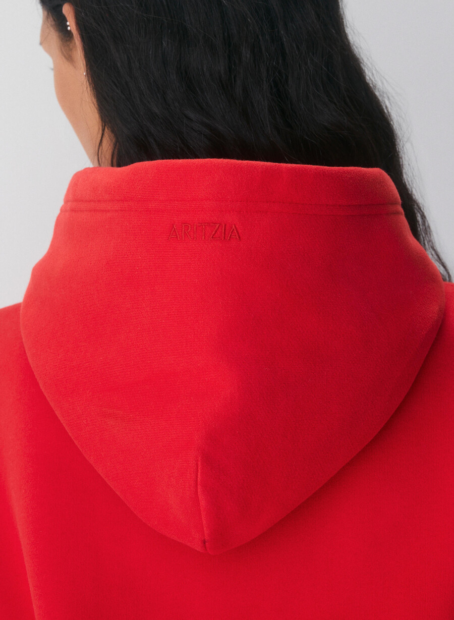 hanorac confortabil din fleece perfect roșu intermitent