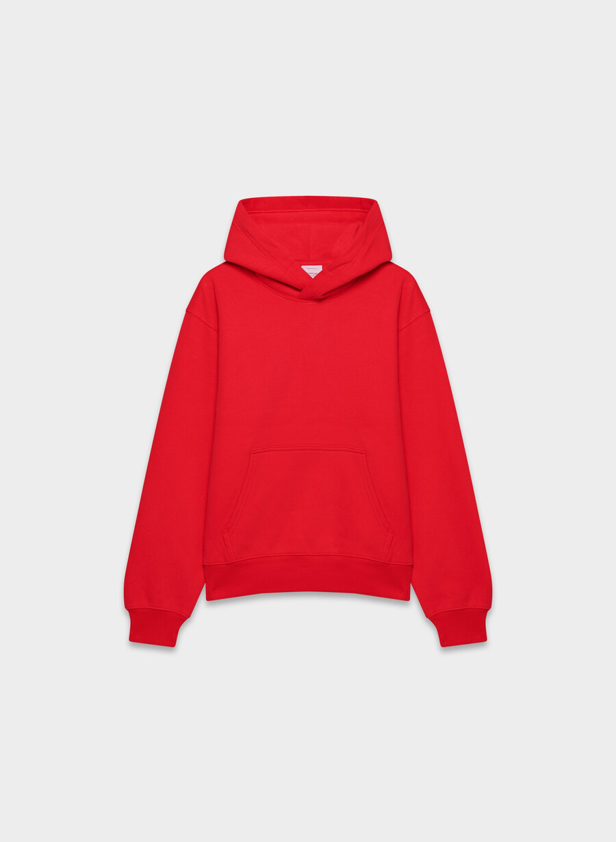 hanorac confortabil din fleece perfect roșu intermitent