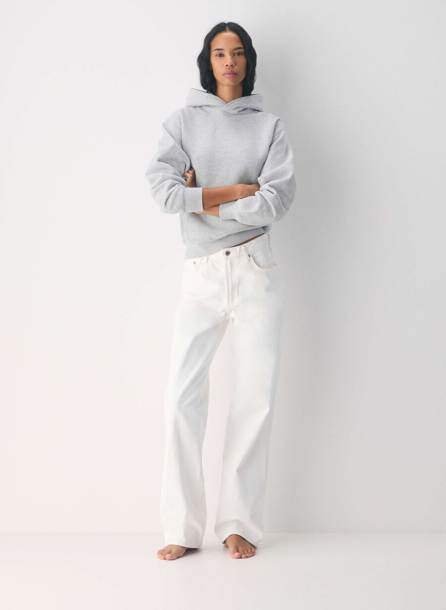 hanorac confortabil din fleece perfect heather chrome