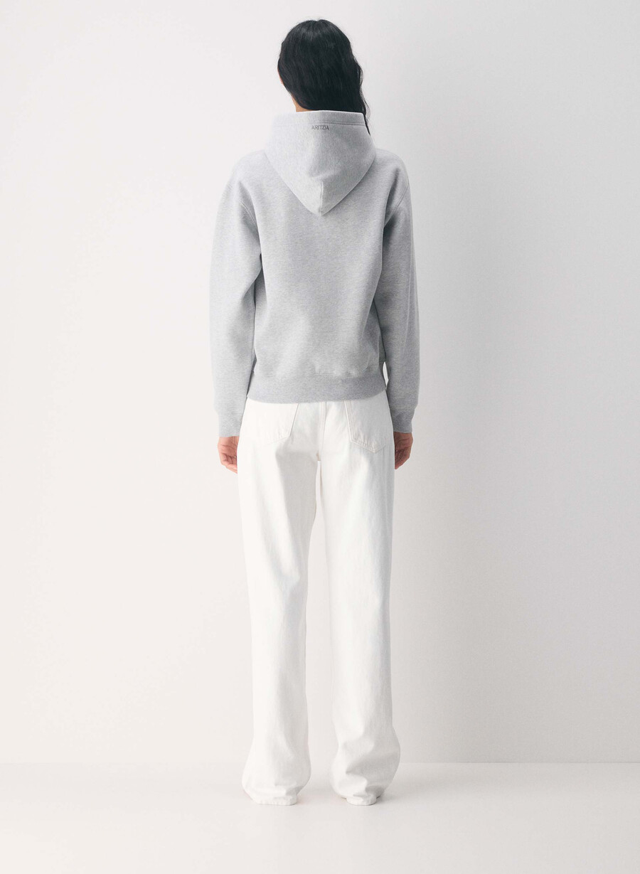 hanorac confortabil din fleece perfect heather chrome