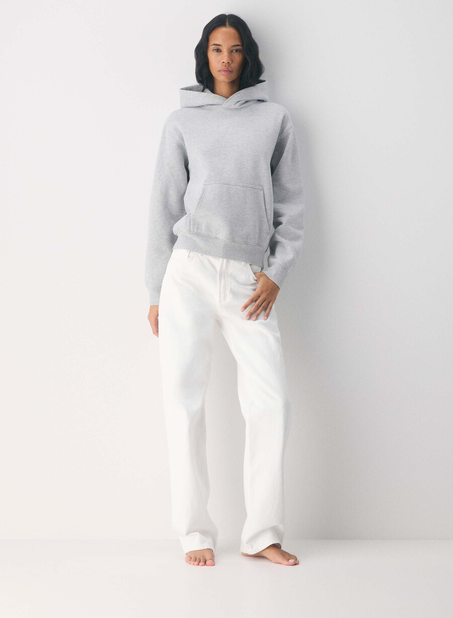 hanorac confortabil din fleece perfect heather chrome