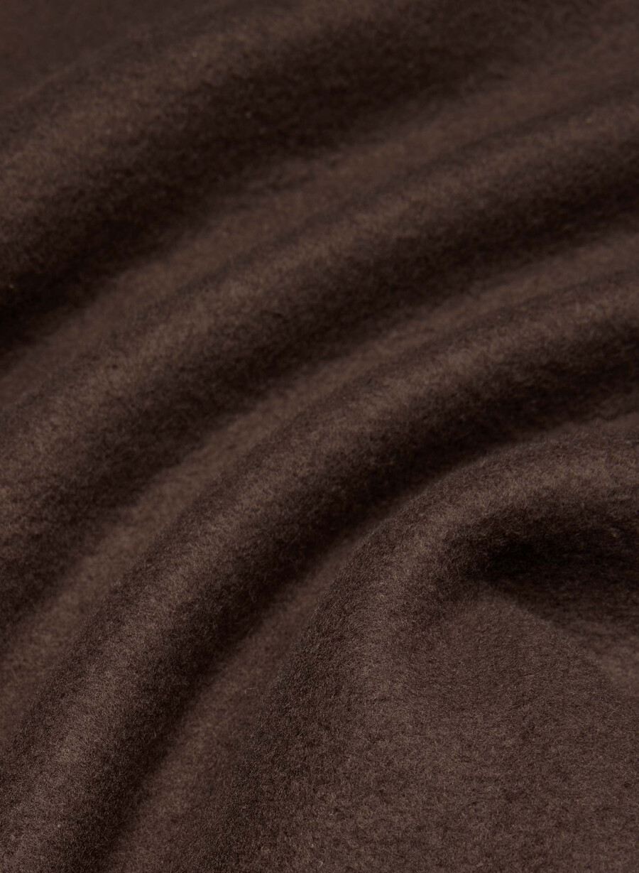 hanorac confortabil din fleece perfect crew maro mocha