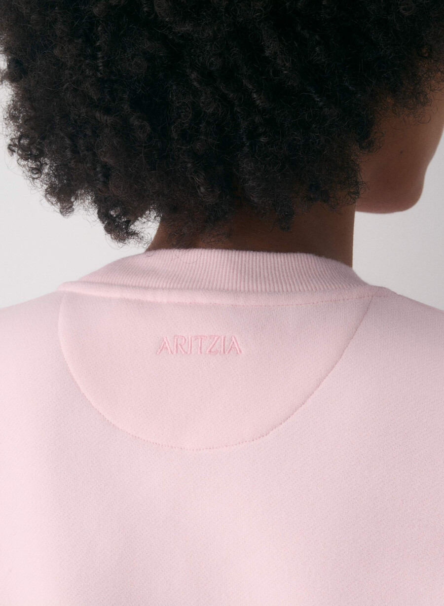 hanorac confortabil din fleece perfect crew villa pink