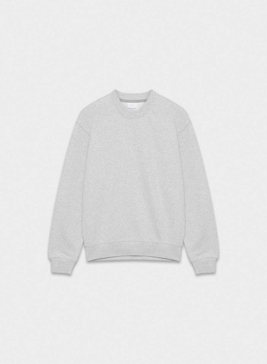hanorac confortabil din fleece perfect crew heather chrome