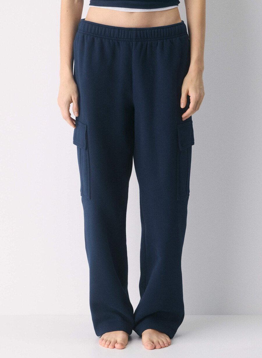 pantaloni de trening confortabili din fleece mega cargo admiral