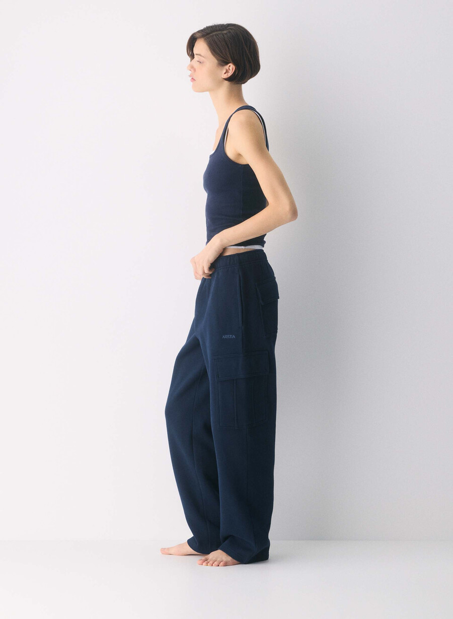 pantaloni de trening confortabili din fleece mega cargo admiral